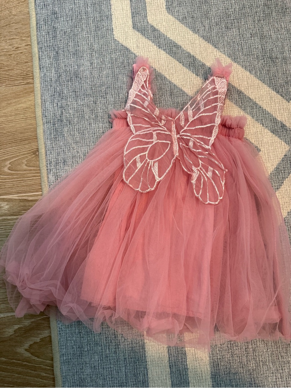 Pink Tulle Butterfly Dress